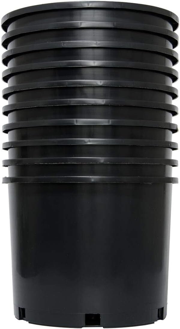 7 Gallon Premium Nursery Pots (5 Pack) - Made in the USA, Durable & UV Resistant