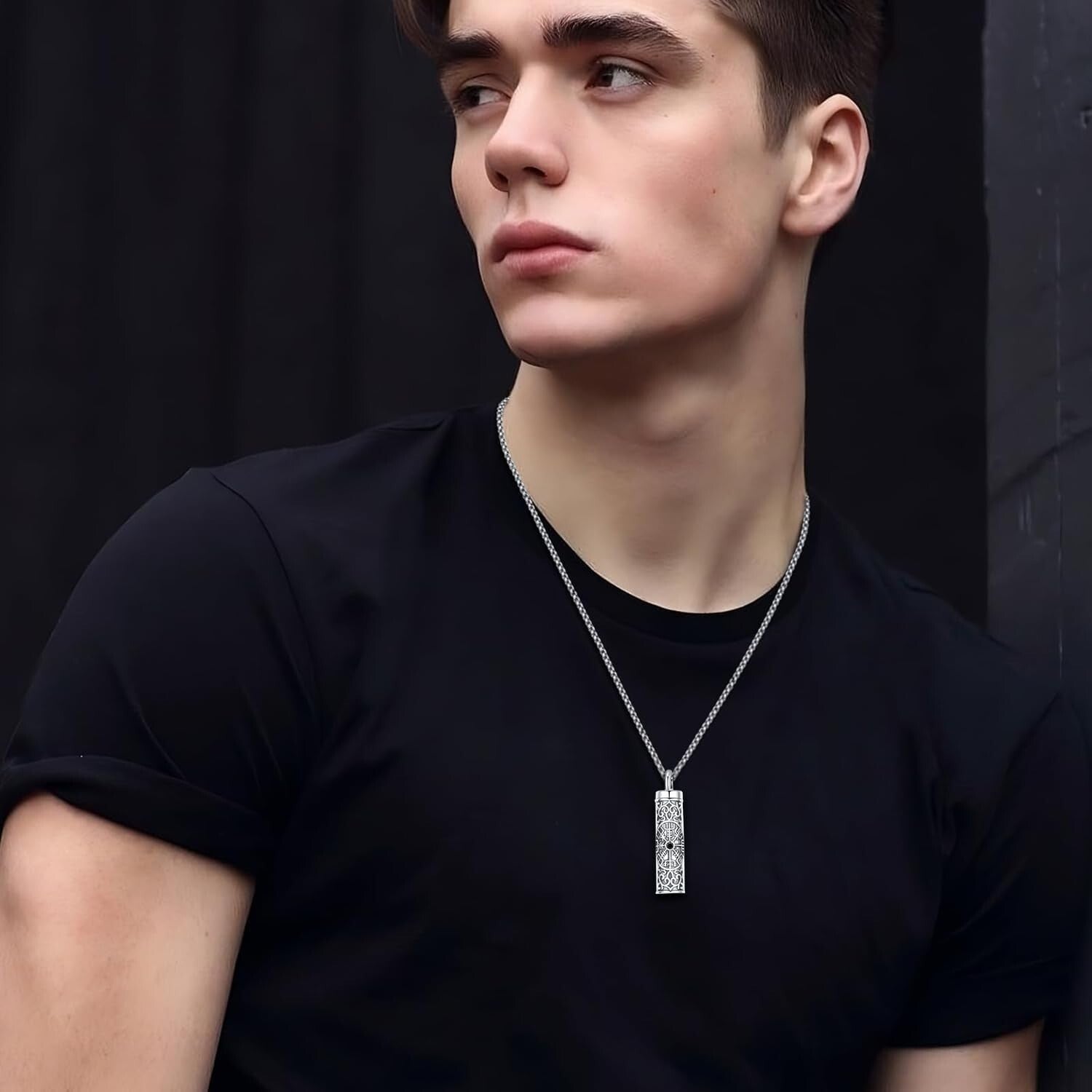 Meaningful Viking Compass Cremation Jewelry for Loved Ones - Versatile Gift Idea