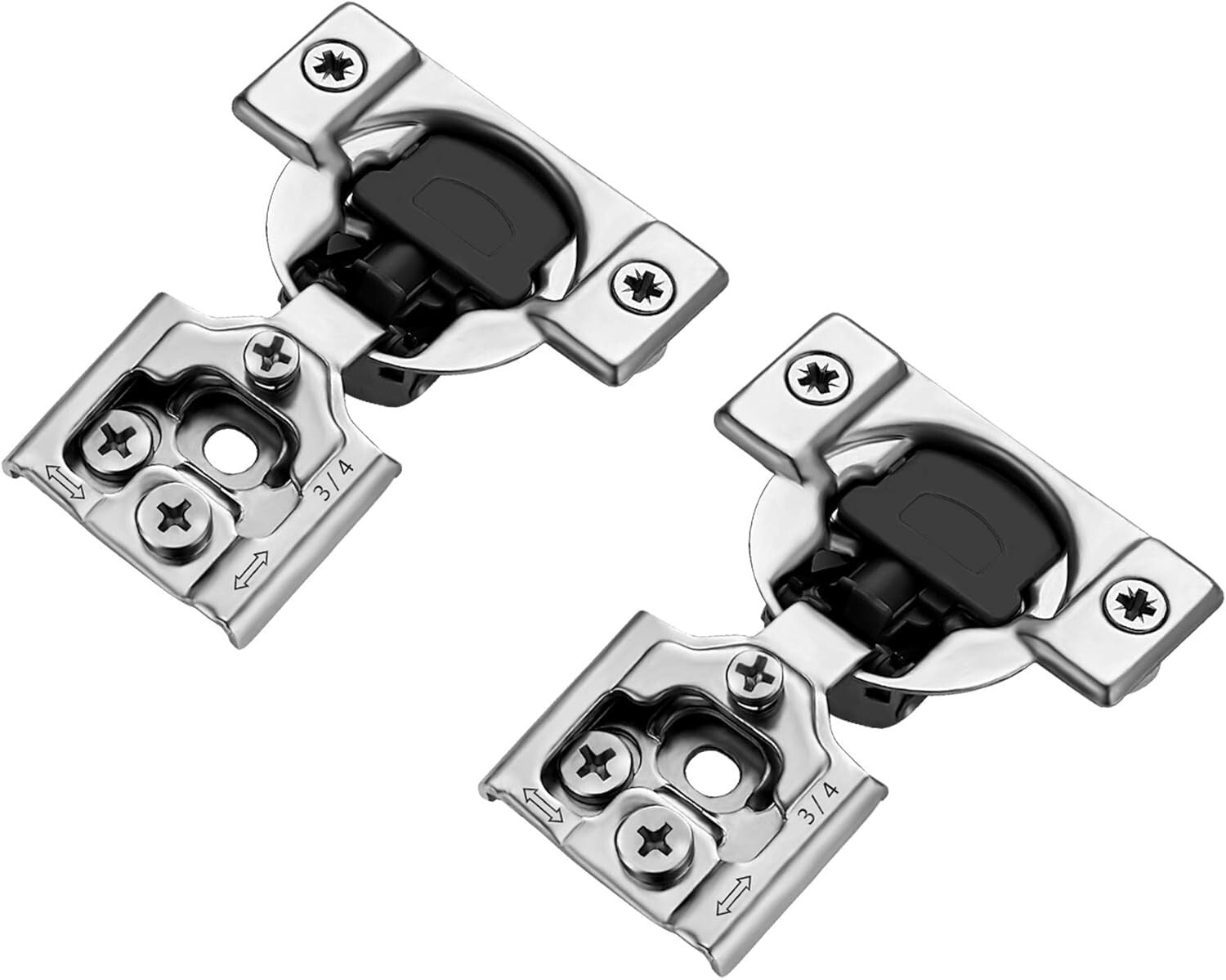 50 Count Soft Close Concealed Hinges for Kitchen Cabinets - Easy Installation