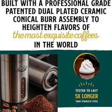 Load image into Gallery viewer, Precision Manual Coffee Grinder - Stainless Steel, 18 Settings for Perfect Brews