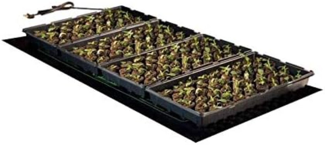 Durable Waterproof Heat Mat for Seedlings - 48"x20" with Instructional Prints