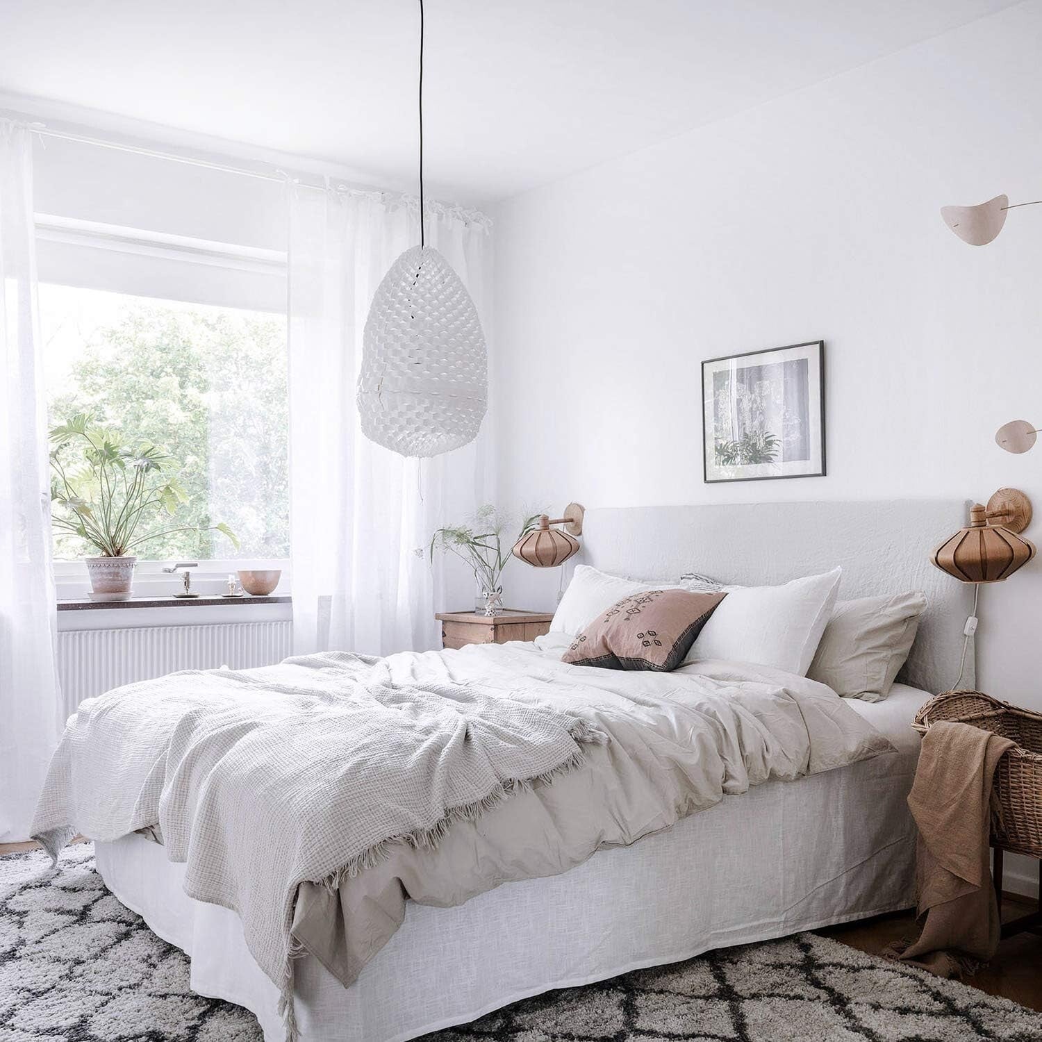 Textured Matte White Self-Adhesive Wallpaper - 15.7" x 39.4" Removable Design