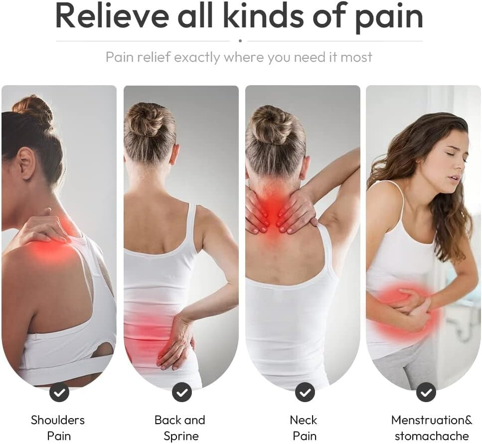 All-Natural Microwavable Heating Pad for Neck & Shoulders - Stress Relief Aid