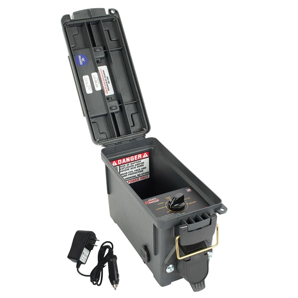 Multi-Functional Battery Powered 7-Way Round Pin Tester with Trickle Charger