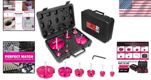 Load image into Gallery viewer, Professional 6-Piece Carbide Pipe Reamer Set with Storage Case - 0.75" to 4"