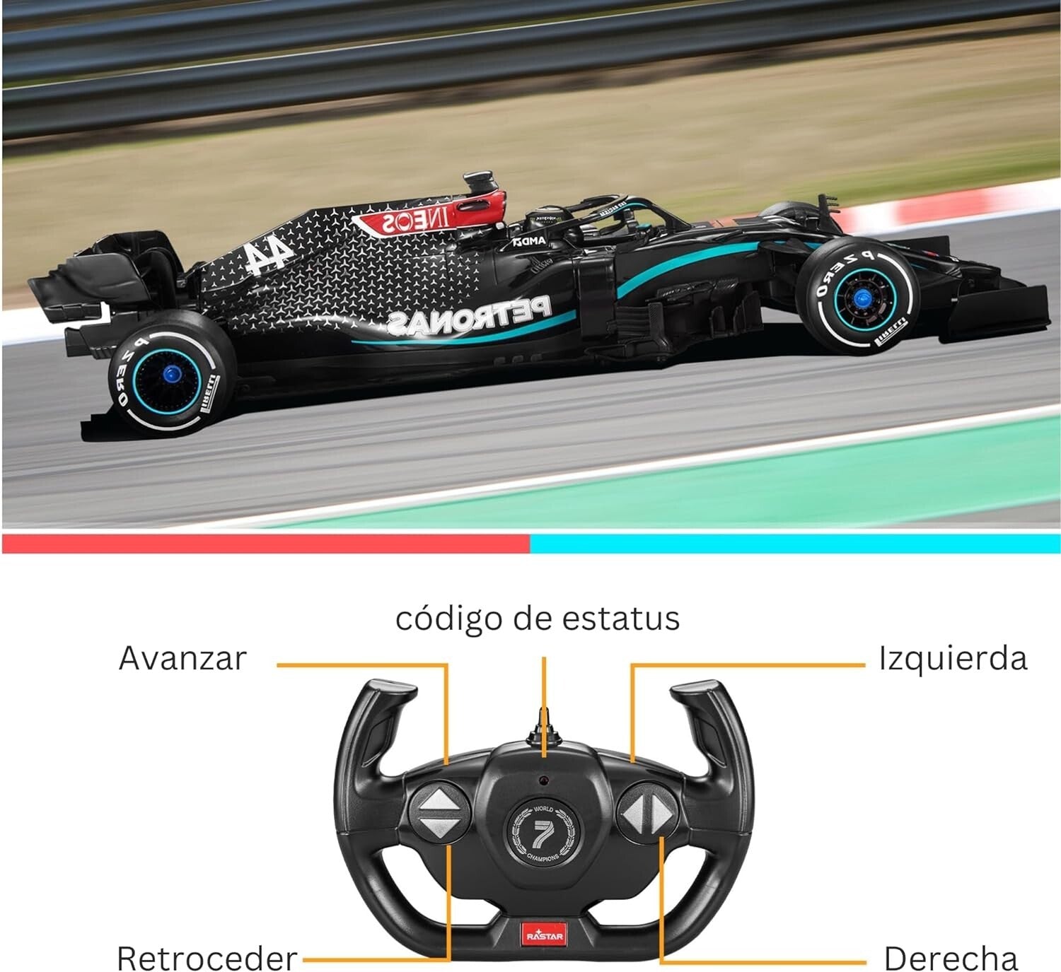 Detailed 1:12 Scale Mercedes-Benz F1 W11 Remote Control Car - Fast & Fun Racing