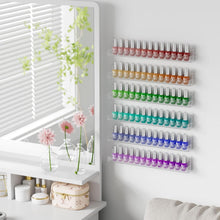 Load image into Gallery viewer, Removable Anti-Slip 6-Tier Nail Polish Wall Shelf - Holds 150 Bottles Securely
