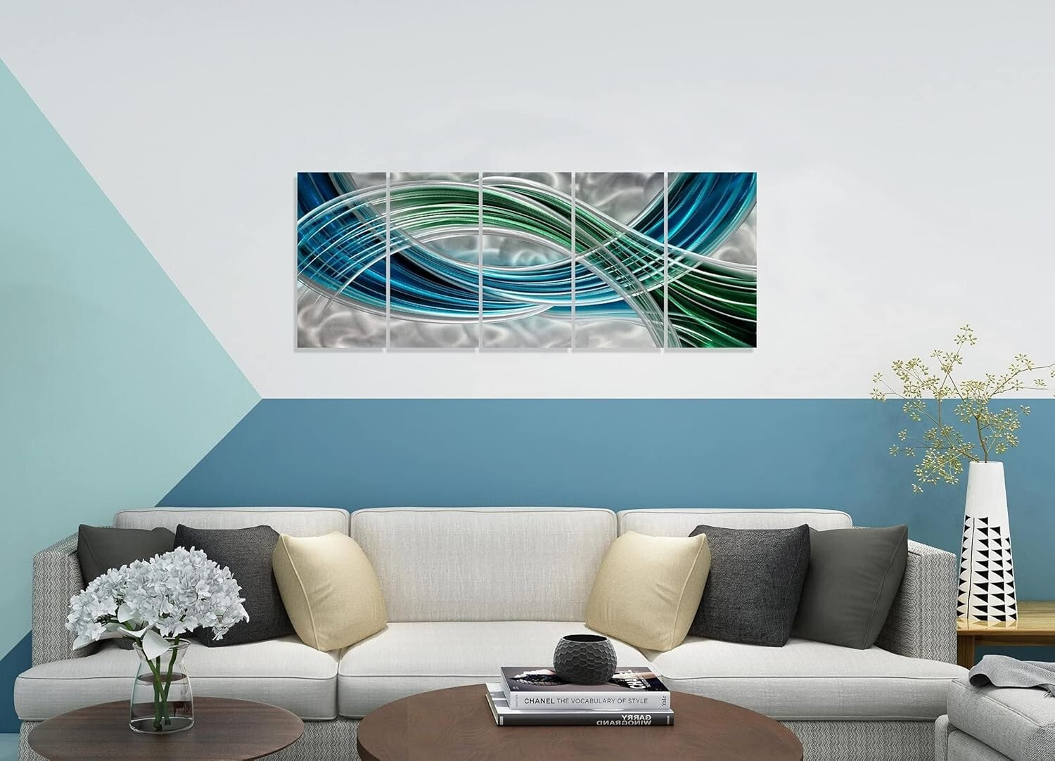 Abstract 3D Metal Wall Art – Lightweight, Waterproof & Easy to Hang Décor