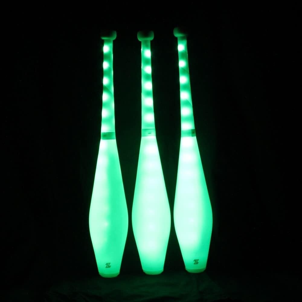 Fully Customizable LED Juggling Clubs - Remote-Controlled Color Modes Included