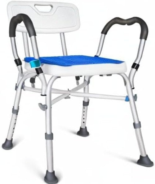 Adjustable Shower Bench for Elderly & Disabled - 550LB Heavy Duty Chair