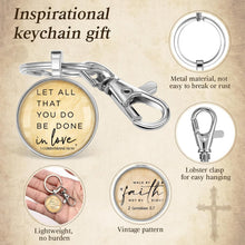 Load image into Gallery viewer, 54-Piece Christian Keychain Set with Bible Verses - Inspirational Gifts for All