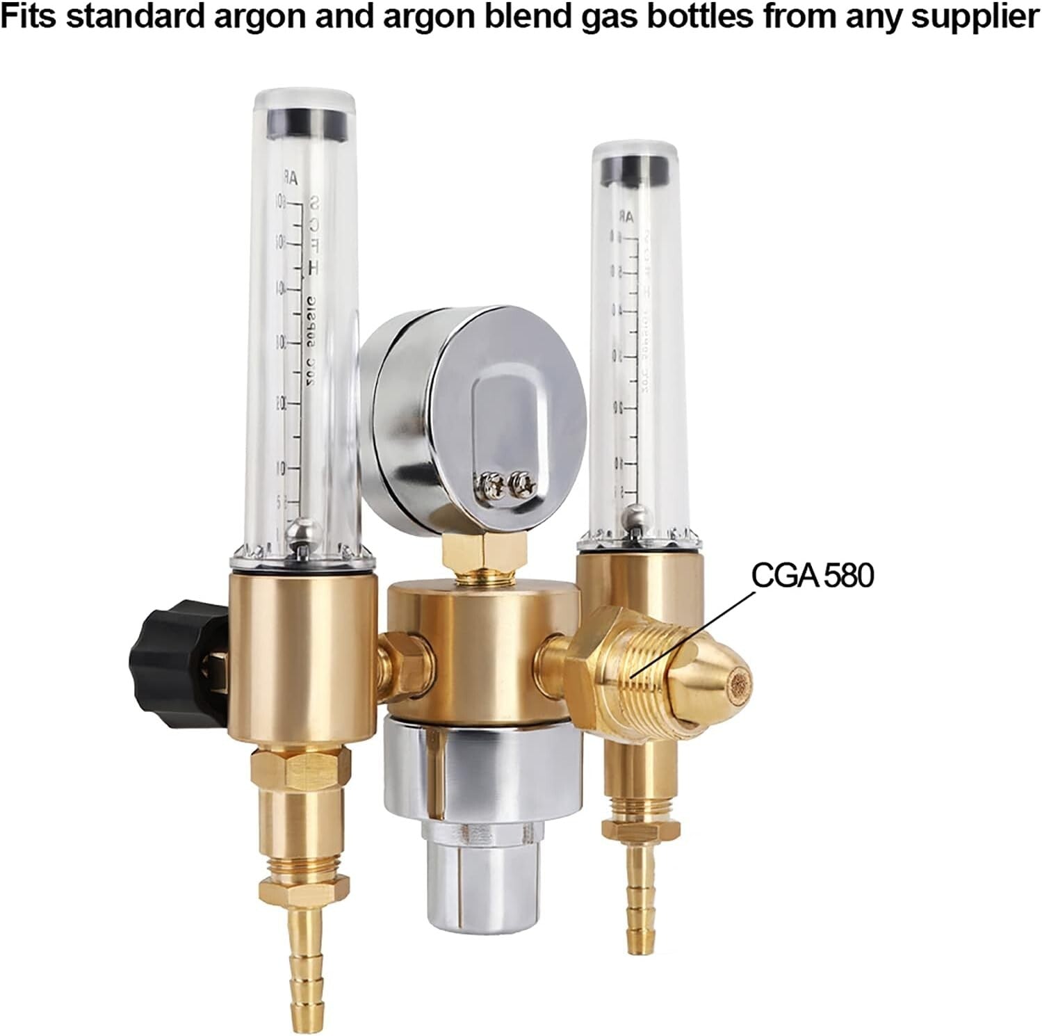 Adjustable Gas Regulator with Pressure Gauge - Perfect for Welding Projects