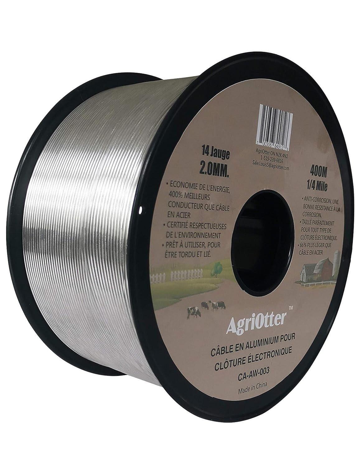 Eco-Friendly 14 Gauge Aluminum Electric Fence Wire - 0.079 Inch, Safe & Durable