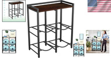 Load image into Gallery viewer, Space-Saving Rustic Water Jug Rack for 4 Bottles - Modern Kitchen Organizer