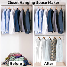 Load image into Gallery viewer, Adjustable Stainless Steel Hanging Rods - Maximize Closet Space with Ease