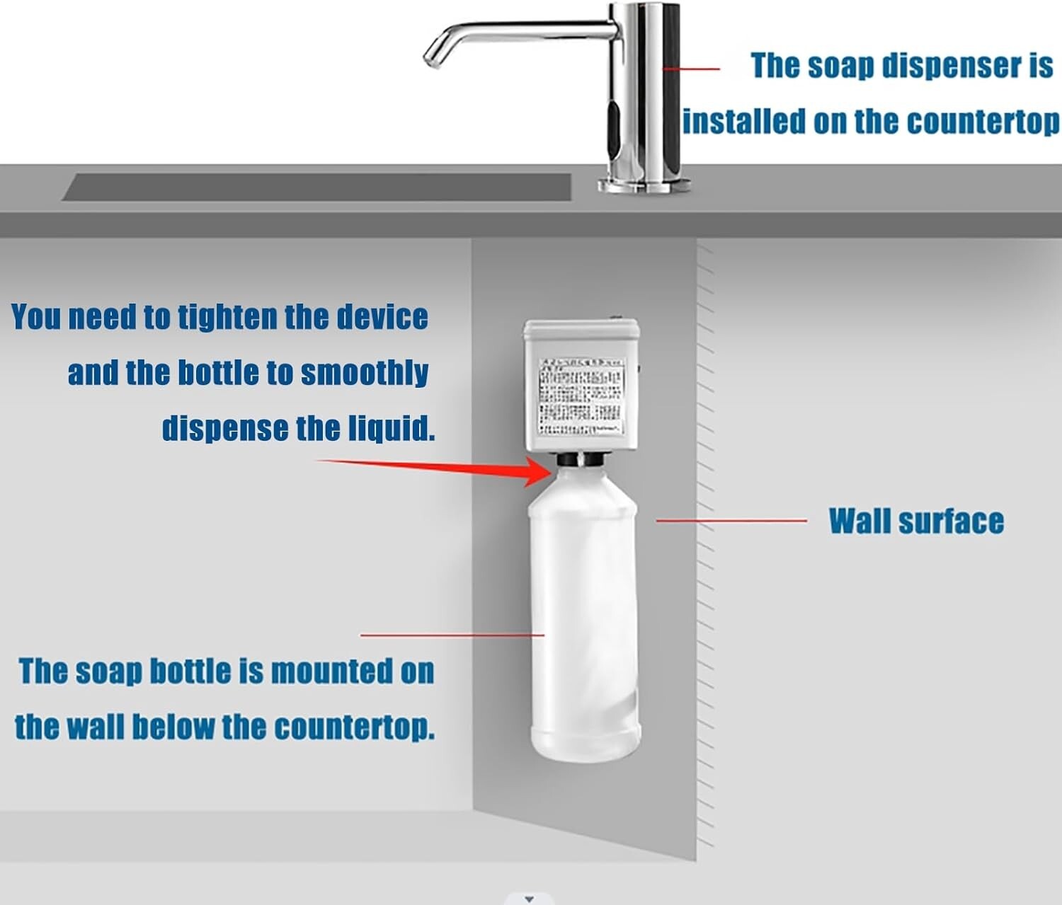Sleek Touchless Soap Dispenser - High Capacity Brass Design for Hygienic Spaces