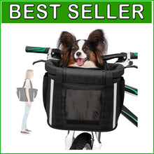 Load image into Gallery viewer, Quick-Release Pet Carrier Bike Basket - Durable, Stylish, and Versatile