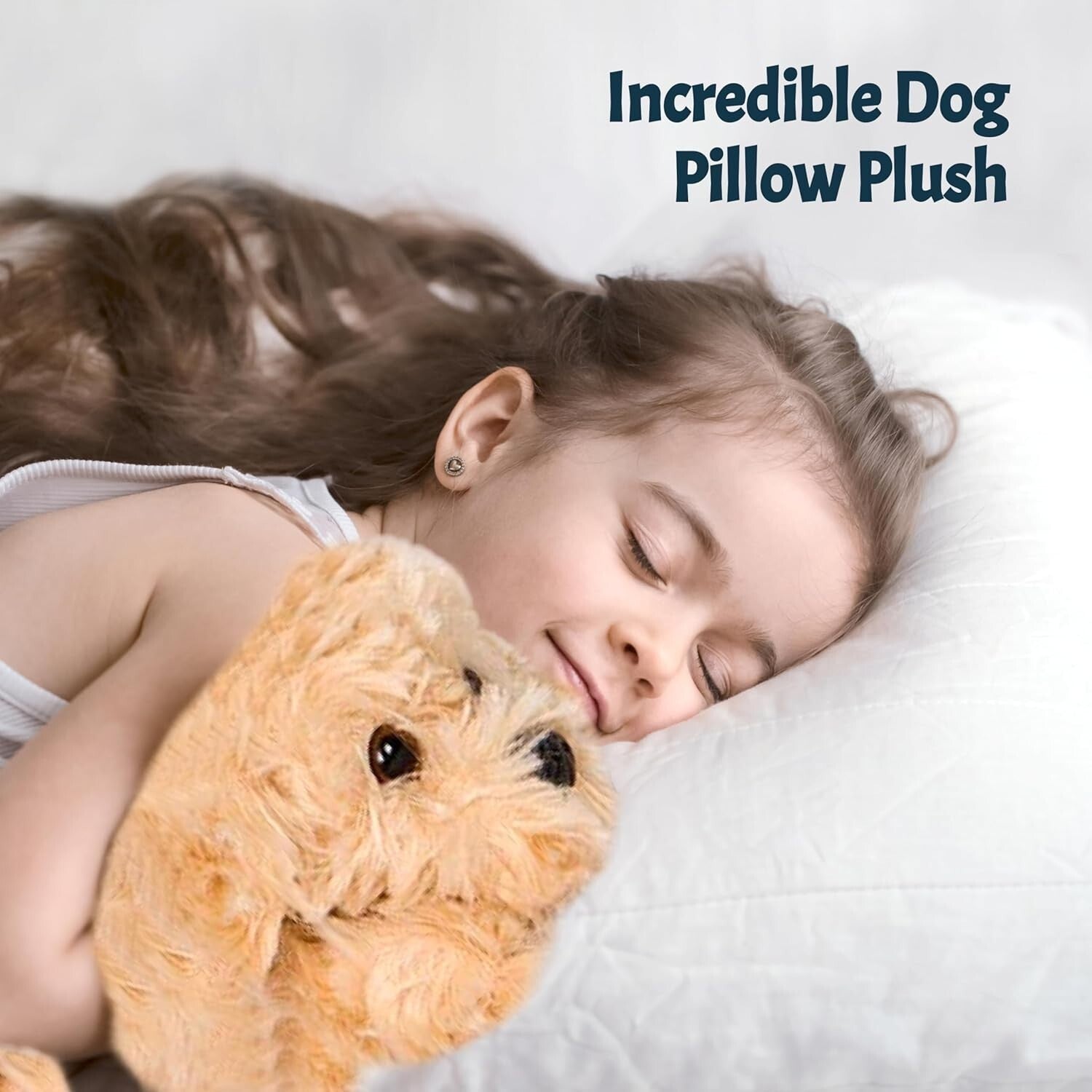 Adopt Your Puppy Family: Enchanting Labradoodle Plush with Four Puppies Included