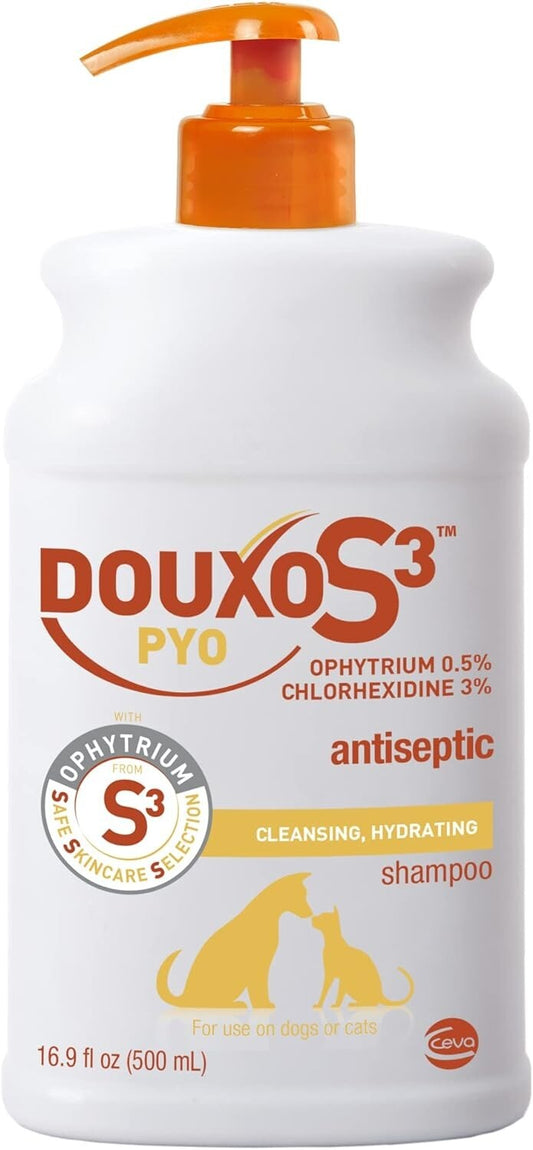 S3 PYO 500mL Shampoo - Vet-Recommended for Dogs & Cats with Skin Issues