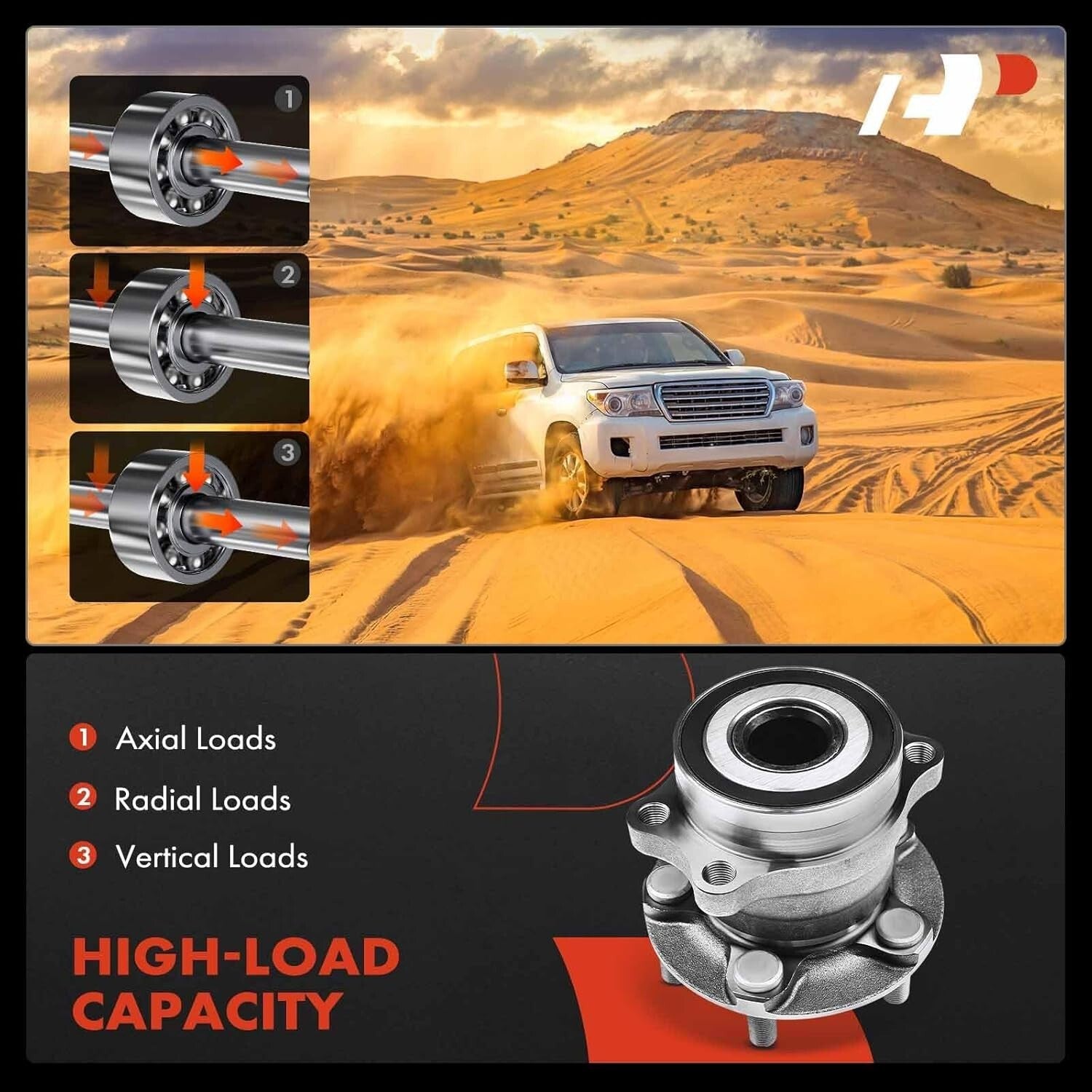 Durable 2-Pack Rear Wheel Bearing Hub Assembly for Subaru Vehicles 2012-2021