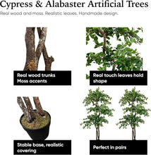 Load image into Gallery viewer, Ethically Sourced Real Wood 3-Tier Olive Tree - 6.5ft Hypoallergenic Decor