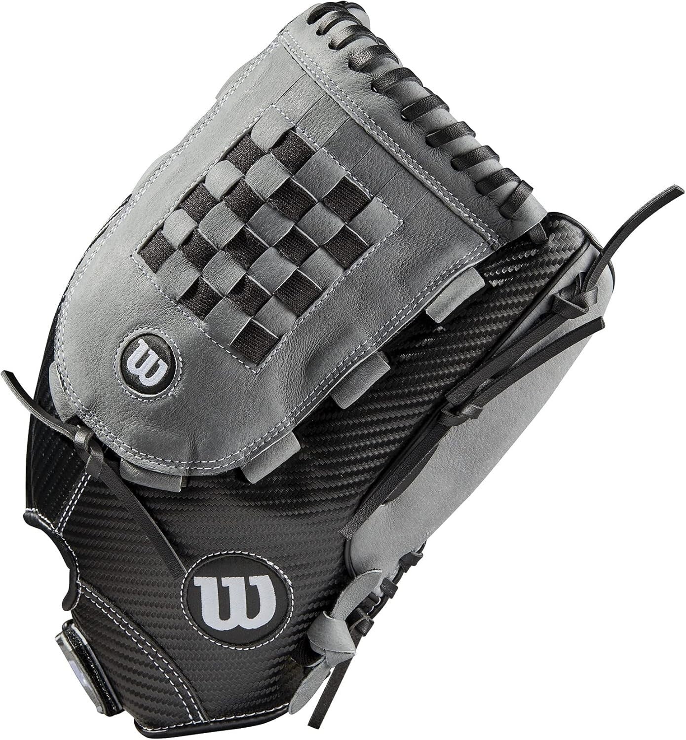 2021 A360 14" Left Hand Throw Slowpitch Softball Glove - Black/Gray Elegance