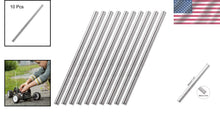 Load image into Gallery viewer, Versatile 304 Stainless Steel Round Rods - 8mm Diameter, 300mm Length, 10pcs
