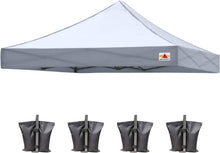 Load image into Gallery viewer, Ultra-Durable Gray Canopy Replacement for 10x10 Tents - UV Protection Included