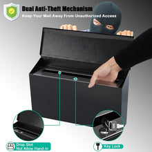 Load image into Gallery viewer, Contemporary Secure Wall Mount Mailbox - Large Capacity with Key Access
