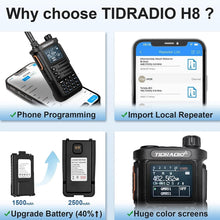 Load image into Gallery viewer, Enhanced 2nd Gen H8 GMRS Radio - Long-Range, Bluetooth, 2500mAh, 2 Pack Kit