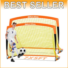 Load image into Gallery viewer, Eco-Friendly Backyard Soccer Goals for Kids | Age 6+ | (3x2.2, 5x3.6 FT)