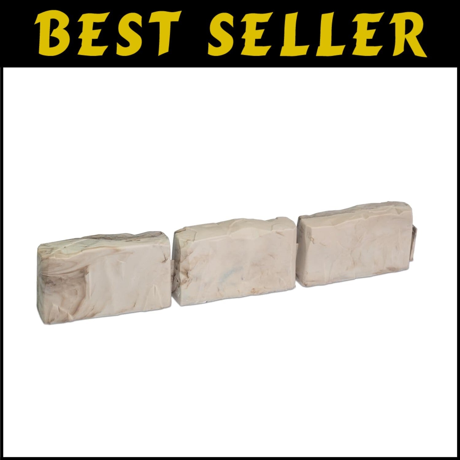 Durable 2.7in Tall Decorative Garden Border Kit - 60ft Flexible Edging Solution