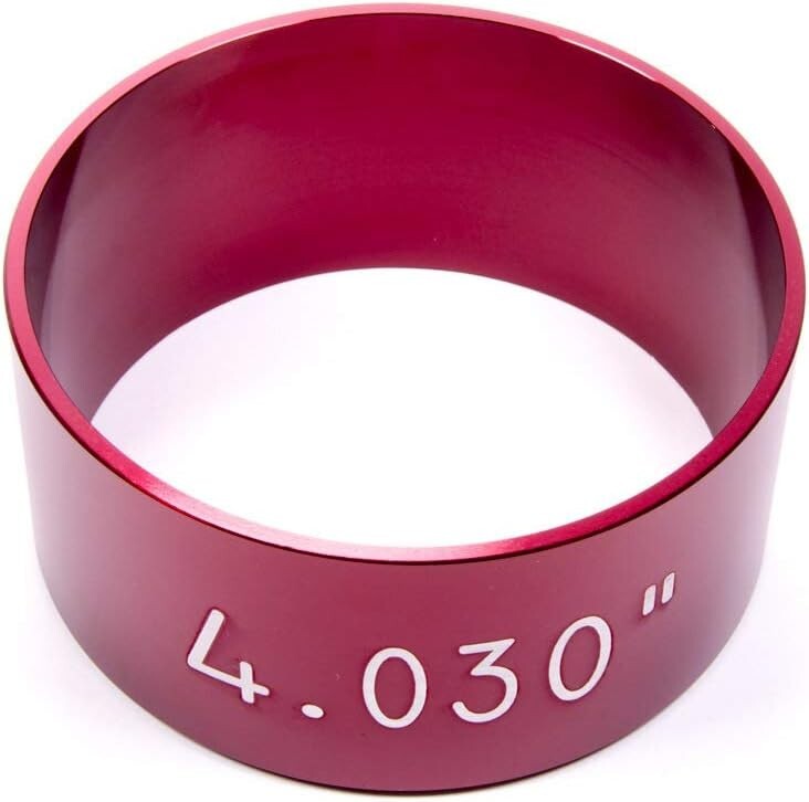 Red Anodized Tapered Piston Ring Compressor for Vehicle-Specific Applications