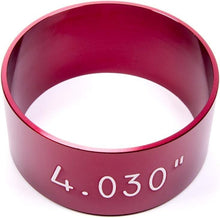 Load image into Gallery viewer, Red Anodized Tapered Piston Ring Compressor for Vehicle-Specific Applications