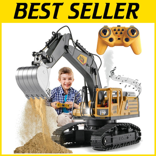 Remote Control Excavator Construction Toy - 360° Rotation & Realistic Features