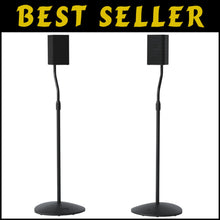 Load image into Gallery viewer, Pair of Adjustable Speaker Stands for Satellite Speakers - Lightweight &amp; Sturdy