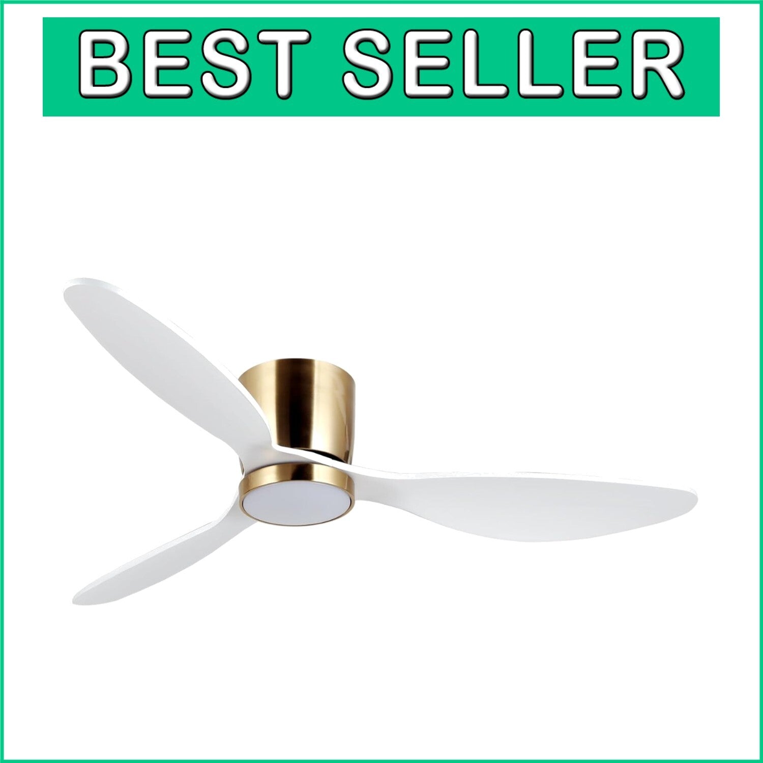 Remote-Controlled 52-Inch Ceiling Fan with Dimmable Lights - Ideal for Bedrooms
