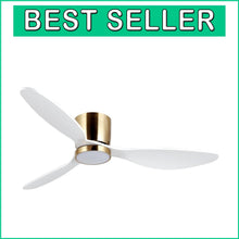 Load image into Gallery viewer, Remote-Controlled 52-Inch Ceiling Fan with Dimmable Lights - Ideal for Bedrooms