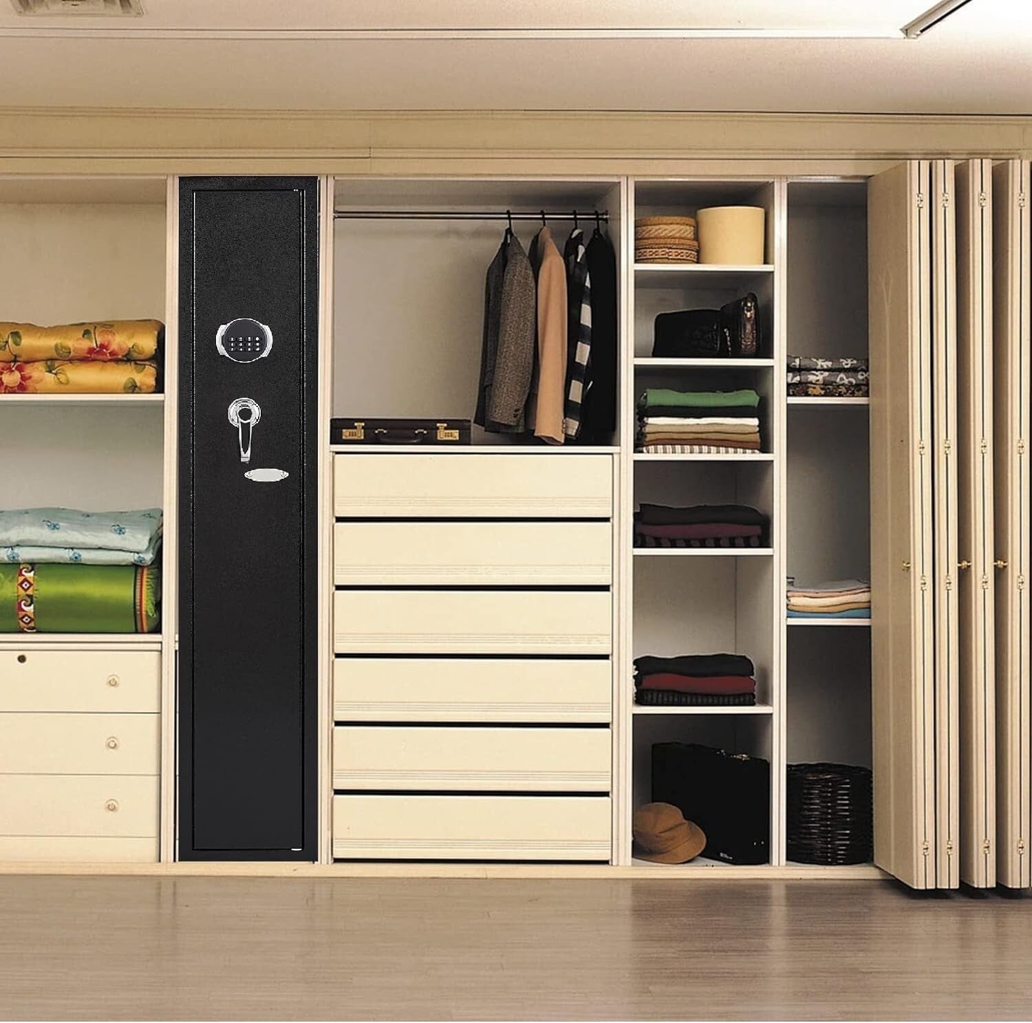 2-Gun Electronic Safety Cabinet for Rifles & Pistols - Quick Access Security