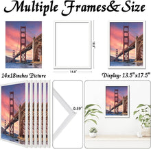 Load image into Gallery viewer, Versatile 14x18 Collage Picture Frames - Durable &amp; Lightweight White Set