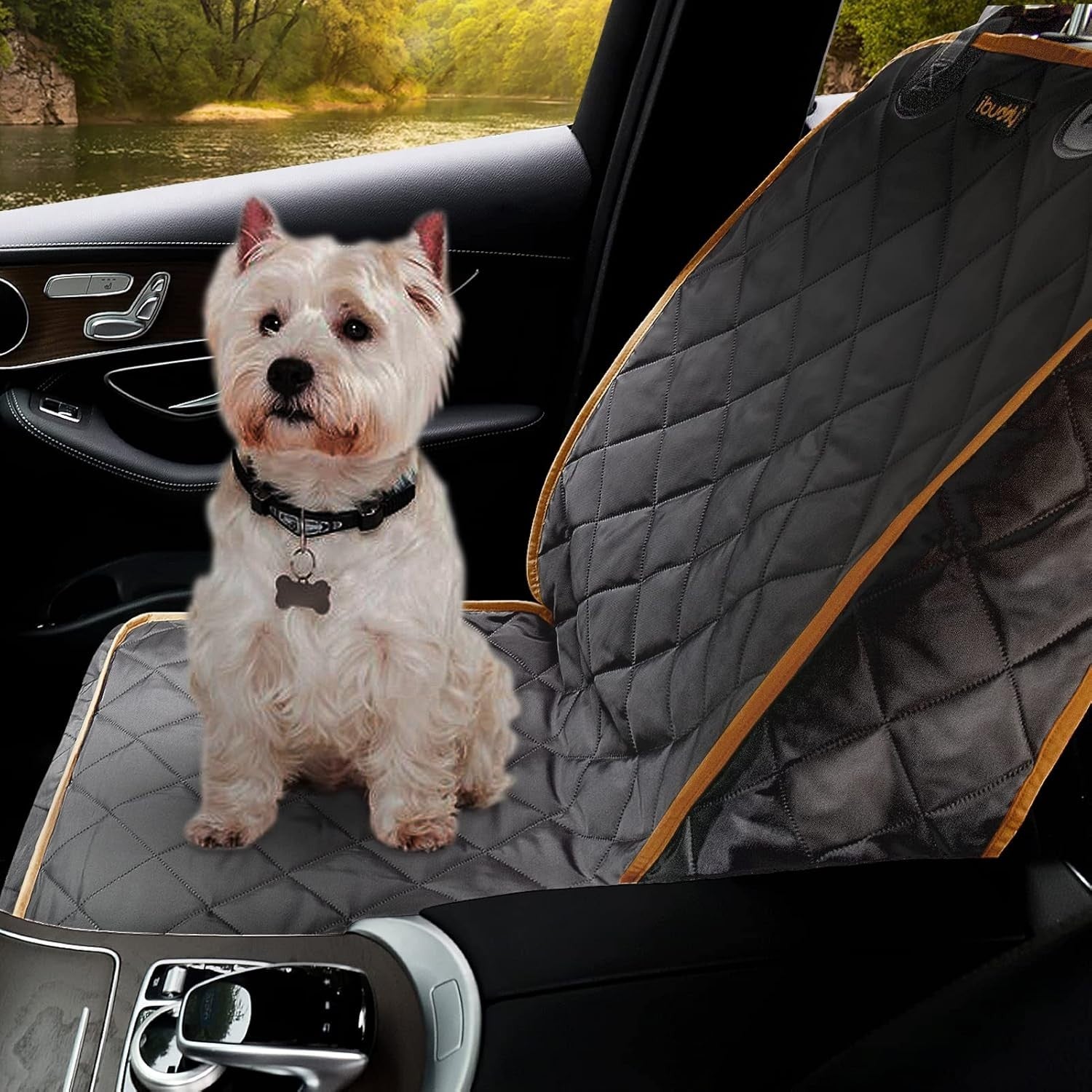 Lightweight Waterproof Dog Seat Cover with Side Flaps for Maximum Protection