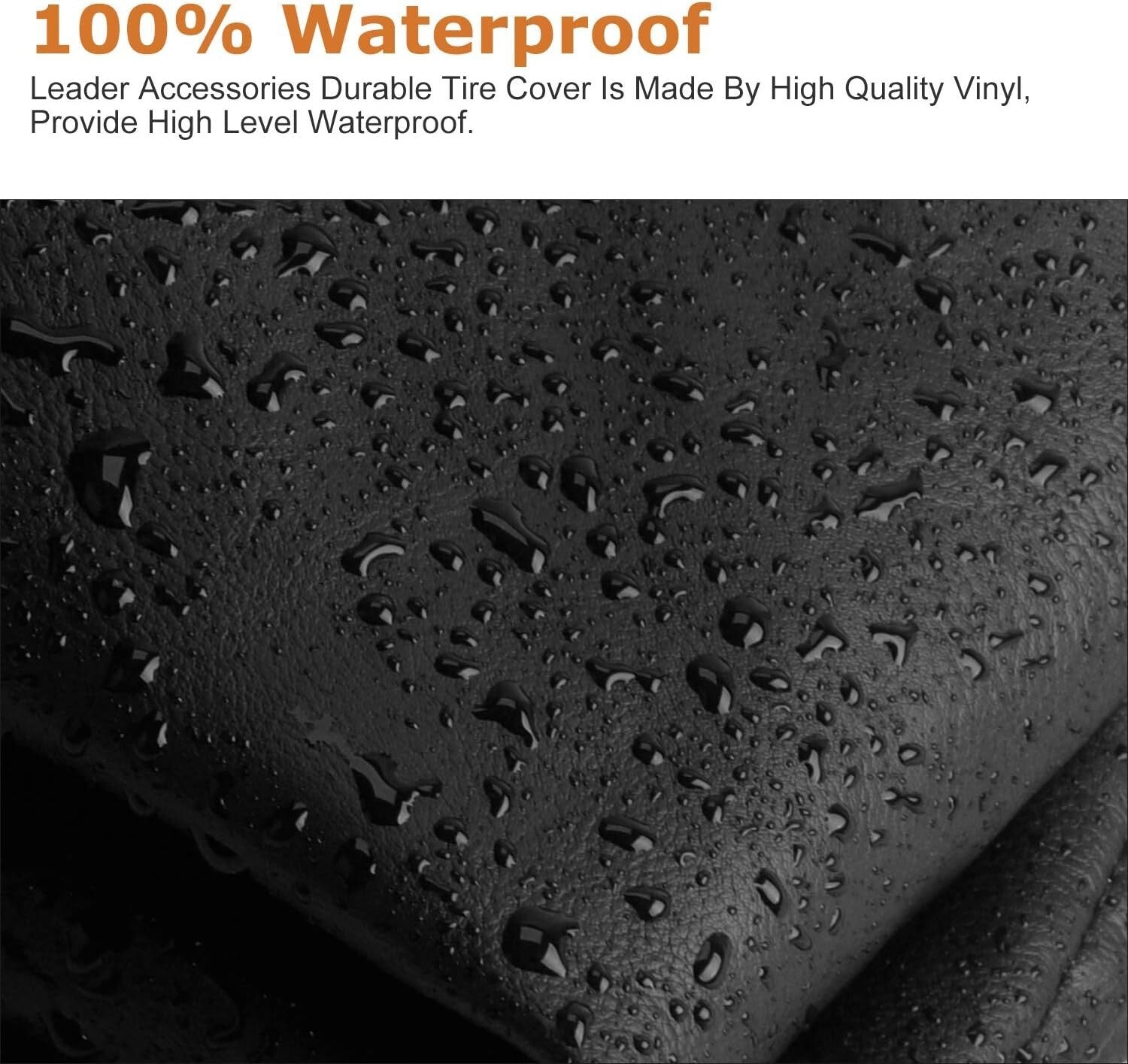 Elasticized Tire Covers for 29.25-31.75 Inch Wheels - Heavy-Duty & Waterproof