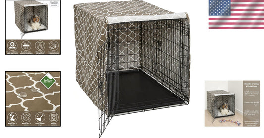 Versatile 42-Inch Dog Crate Cover with Flaps – Perfect for Anxious Dogs