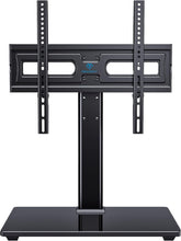 Load image into Gallery viewer, Universal Swivel TV Stand for 32-65 inch TVs - Adjustable Height &amp; Glass Base