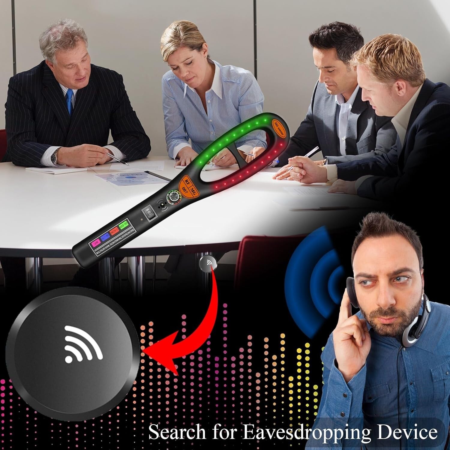 Rechargeable Camera Scanner - High Sensitivity Bug Detection for Home & Hotel