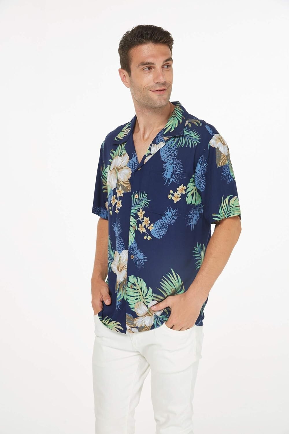 Comfortable 100% Rayon Matching Hawaiian Outfits for Family Beach Occasions