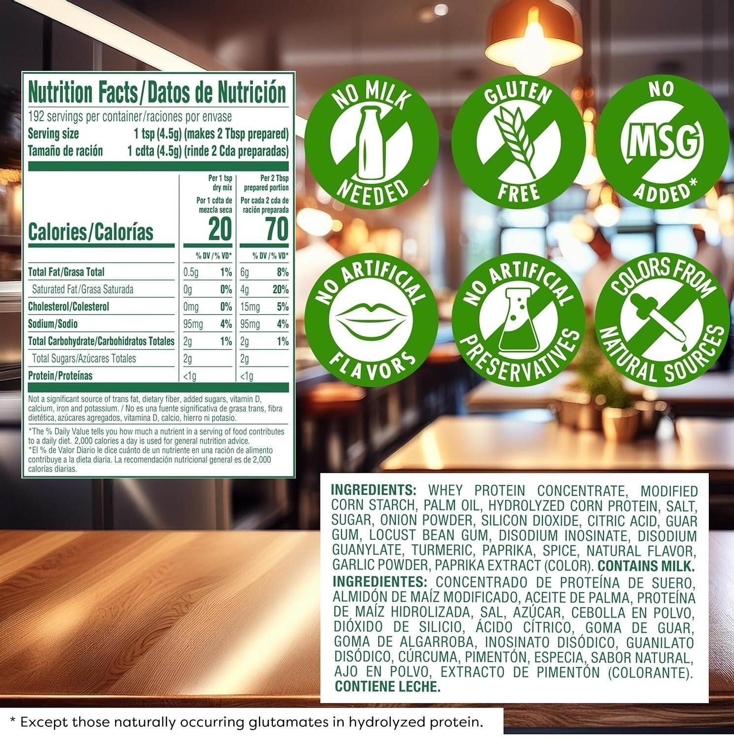 Ultimate Gluten-Free Hollandaise Sauce Mix - Gourmet Quality, 30.2 oz Pack of 4