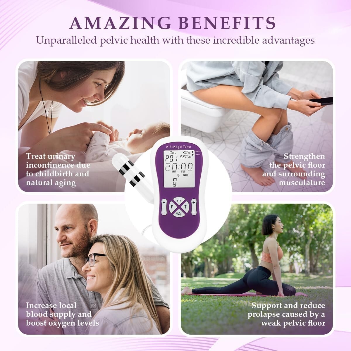 Compact Automatic Kegel Trainer for Women - Effective Incontinence Exerciser