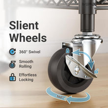 Load image into Gallery viewer, Heavy-Duty Metal Garment Rack - 350lbs Capacity &amp; Rolling Wheels for Versatility