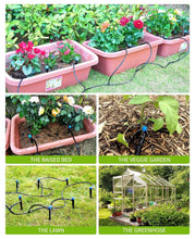 Load image into Gallery viewer, 98.4ft Adjustable Drip Irrigation Kit for Efficient Plant Watering System